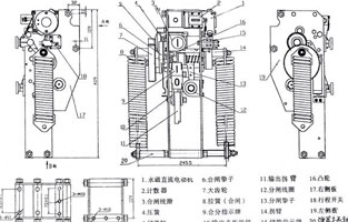斷路器不能合閘是常見故障之一，遇到此故障，可對照控制接線圖(圖1)從幾個主要故障點來檢查。首先檢查控制保險1FU、2FU和合閘熔斷器3FU、4FU，然后檢查轉(zhuǎn)換開關(guān)SA⑤—⑧觸點在合閘位置時是否通，斷路器輔助觸點QF·1是否通，檢查合閘接觸器Q線圈和合閘線圈r1是否燒壞，最后再分析機械方面的故障。下面我就維修中遇到的幾種常見故障做以剖析。